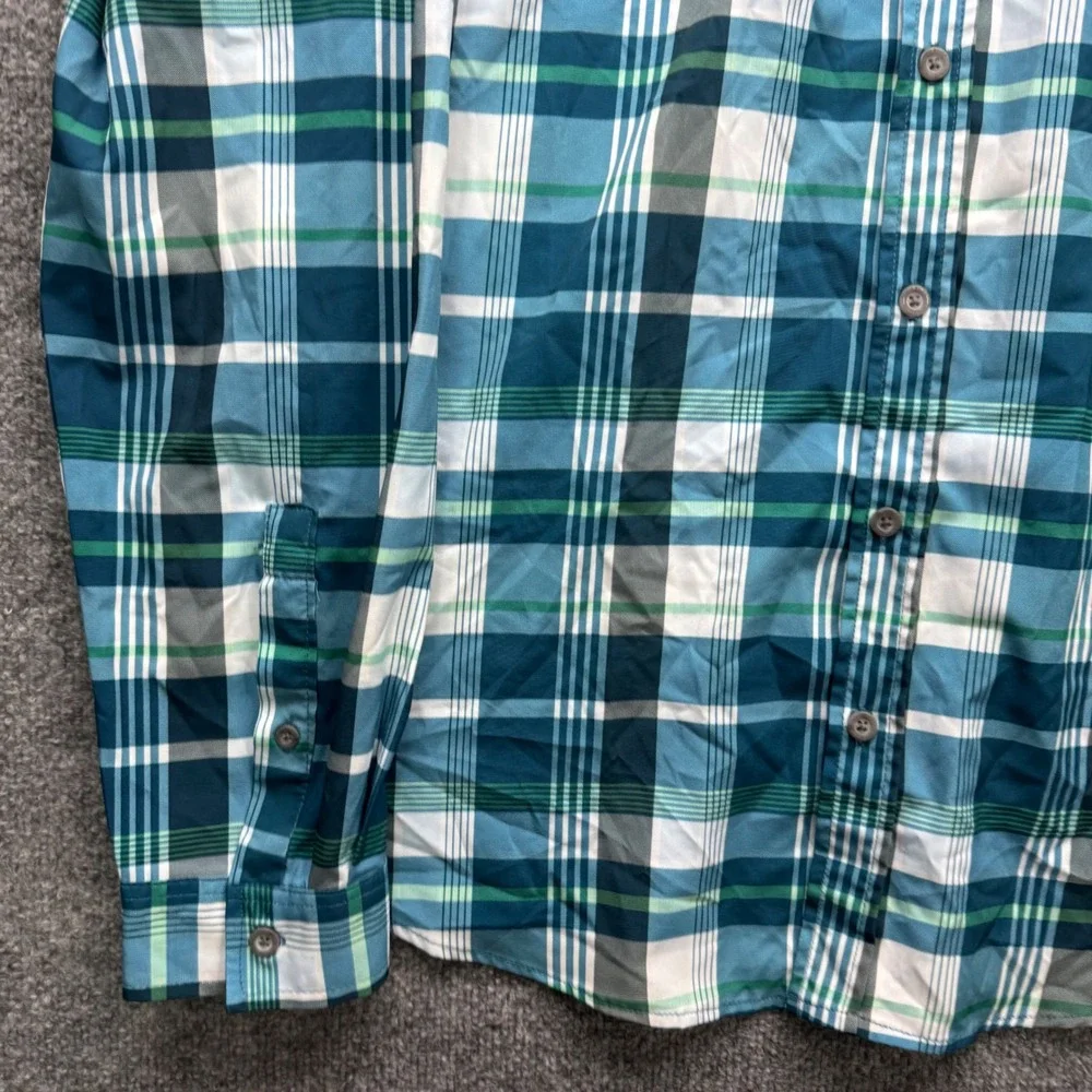 Eddie Bauer Button‎ Up Shirt Men's Size XL Plaid Long Sleeve Casual Outdoor Top